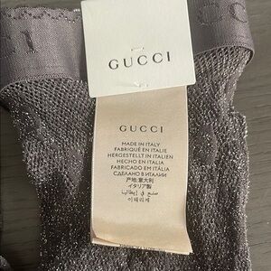 Brand new Gucci Gray Lace Tights